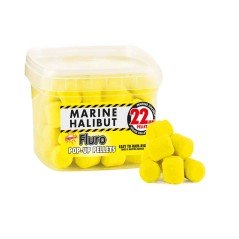Bouillettes Granulés de Pop-Ups Fluro Maritimes Flétan de 22mm