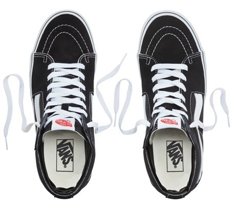 Unisex zapatos de Sk8-Hi, negro, blanco