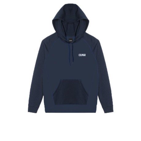 Sweatshirt Trekking-Mann Maxi-Tasche blau schwarz