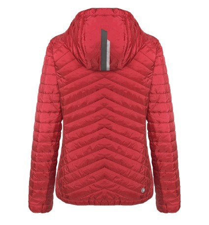 Jacket Trekking Woman in Cotton wool PrimaLoft red var 1