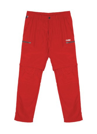 Pantalon de Trekking Homme avec des Jambes Amovible rouge