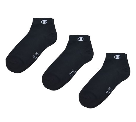 Corto calcetines 3 PP Unisex Negro