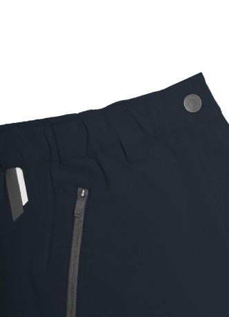 Pantalones cortos de Senderismo de las Mujeres Tramo azul negro