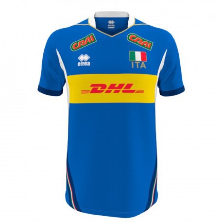 T-Shirt mens Nationale de Volley-ball Réplique À 18/19 bleu-bleu