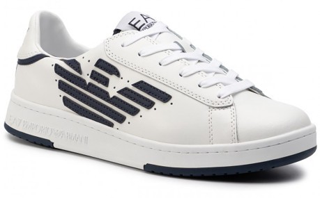 Sneakers Uomo Millenium  Bianco-blu lato