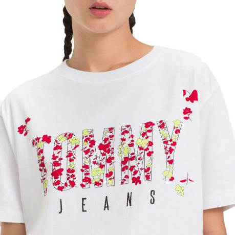 Damen T-shirt Logo Blumen
