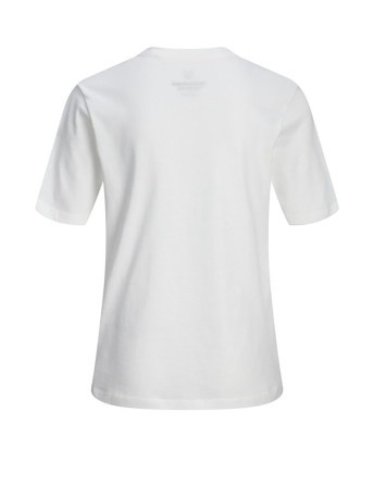Junior T-Shirt weiß Logo vor