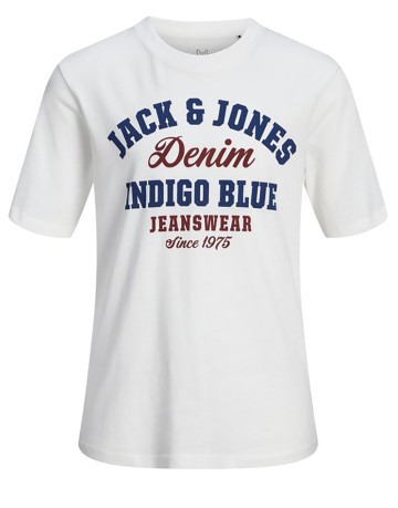 Junior T-Shirt blanco Logo frontal