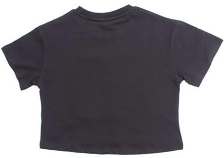T-Shirt Bambino  Corta Logo Davanti Nera