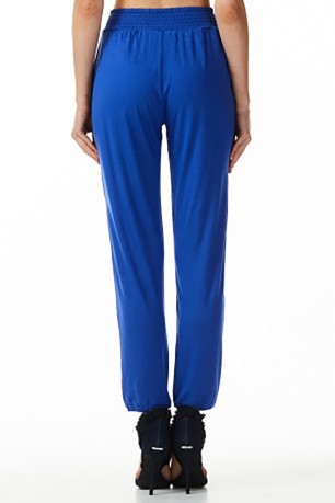 Pantalones De Las Mujeres Azules Jersey