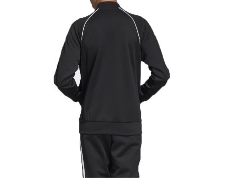 Men's Sweatshirt Track Fulll Zip Front Black