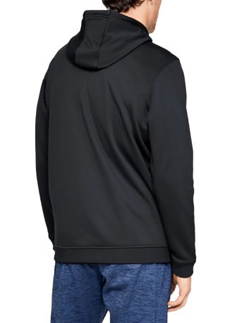 Herren hoodie mit Durchgehendem Reißverschluss vorne schwarz