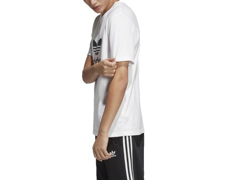 Men's T-Shirt Adicolor Trefoil Front Black-White
