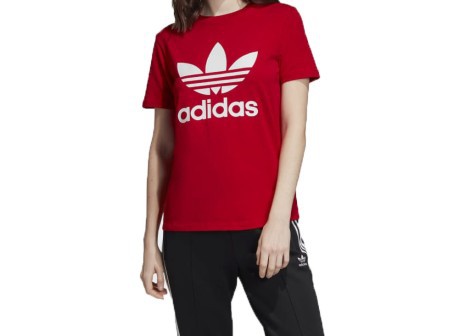Mujeres T-Shirt De Trébol Frente Rojo