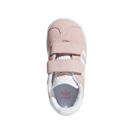 Shoe Baby Gazelle Side-Pink-White