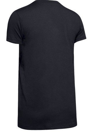 T-Shirt Sportstyle Clásico de la Tripulación de negro en la parte delantera