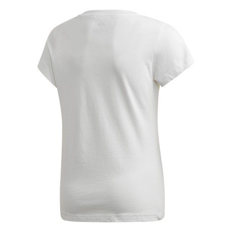 T-Shirt Junior Essentiel Linéaire De Façade Noire-Blanc