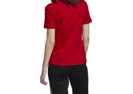 T-Shirt Donna Trefoil Frontale Rosso