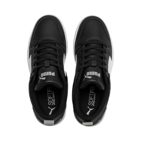 Zapatos Junior Rebote Lay-Up Low negro blanco