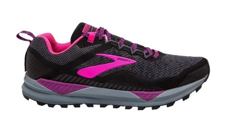 Zapatos de Mujer Trail Running Cascadia 14 negro púrpura