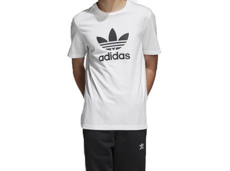 T-Shirt Uomo Adicolor Trefoil Frontale Nero-Bianco 