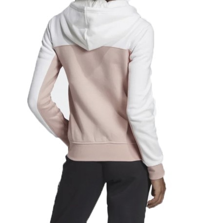 Sweat-Shirt Femme-Track Avant Blanc-Rose