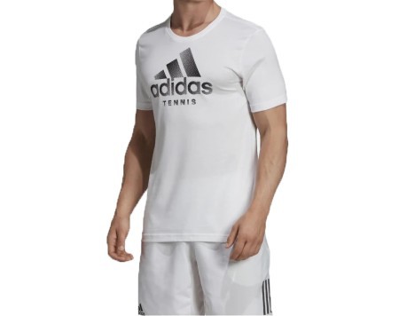 Herren T-Shirt Logo-T-Shirt Vorderseite Weiß