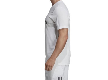 Herren T-Shirt Logo-T-Shirt Vorderseite Weiß