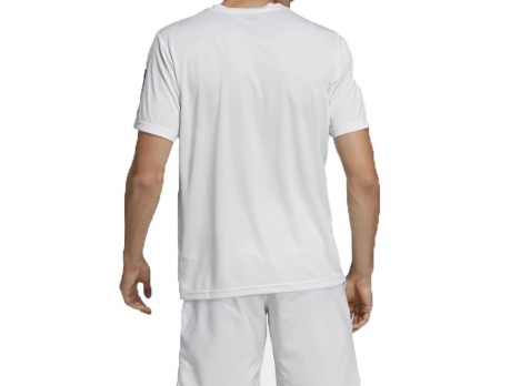 T-Shirt 3-Mann-Streps Club Tee Vorderseite Weiß