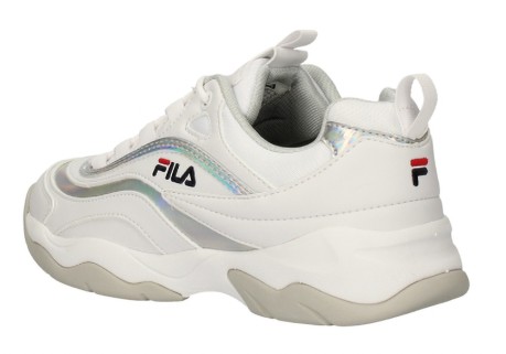 Shoe Ladies Ray Low Front White-Silver
