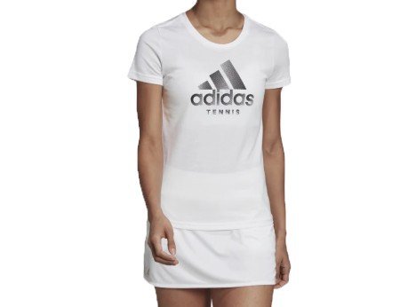 Damen T-Shirt Logo-T-Shirt Vorderseite Weiß