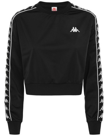 Sweatshirt Woman Ahmis Black Front-Black