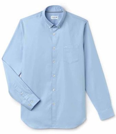 T-Shirt Mann-Mini-Piqué-Front-Blau