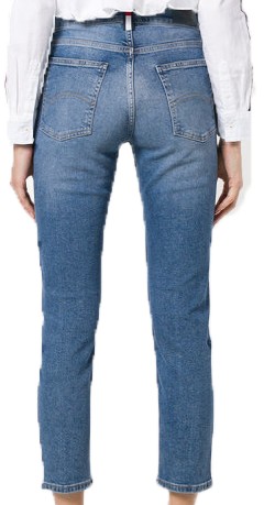 Damen Jeans High Rise Slim Lizzy L. 30 Front Blau