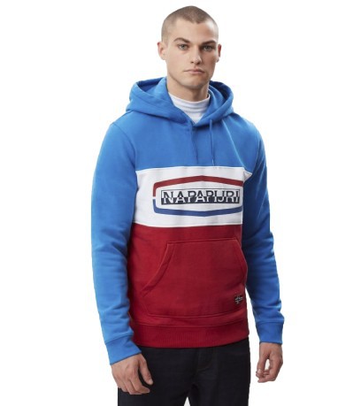 Men's sweatshirt Bogy Color Block blue red