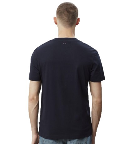 T-Shirt Herren-Server-blau weiß