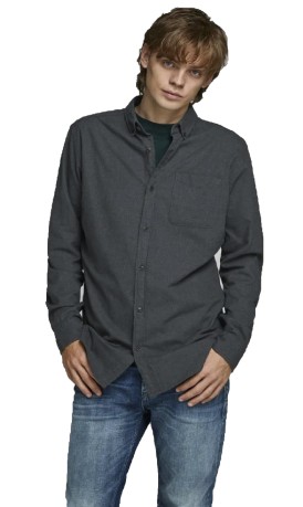 Man shirt Button-Down grey var1