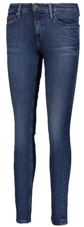 Damen-Jeans-Mid Rise Skinny Nora Vorderseite Blau