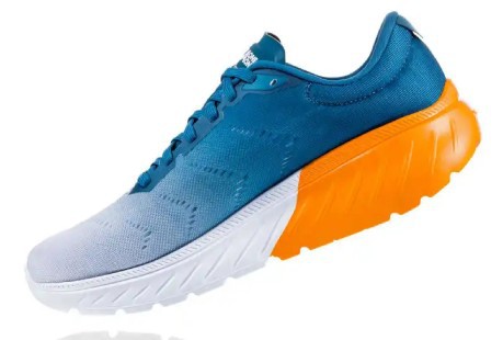 Running shoes mens Mach 2 A3 light blue orange