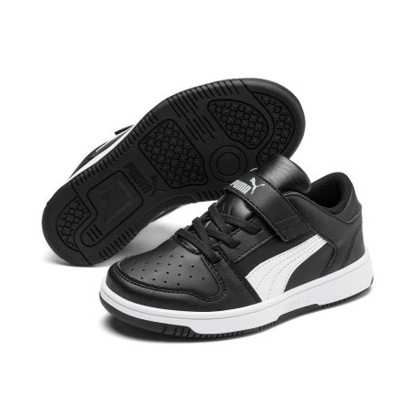Chaussures Junior Rebond de Pose, de Faibles PS noir blanc