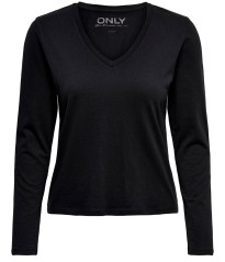 T-Shirt Donna OnlCate Frontale Nero