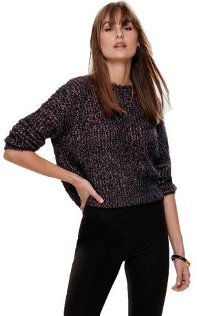 Sweater Woman OnlFelia Front Black