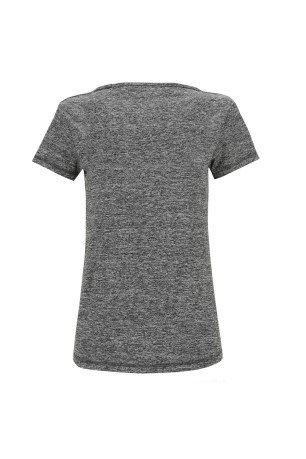 T-Shirt de las Mujeres Básicos de Camuflaje gris