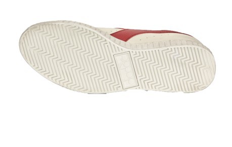 Mens zapatos de Juego de L Baja de papel encerado blanco rojo