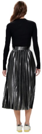 Skirt Woman OnlHaley Front Silver