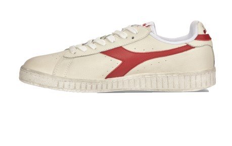 Scarpe Uomo Game L Low Waxed bianco rosso