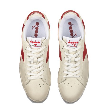 Mens shoes Game L Low waxed paper white red