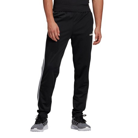 Pantalones Essentials 3-Stripes Tapared negro