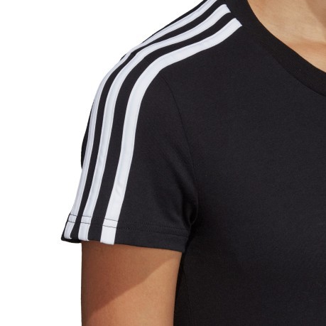 T-Shirt donna Essential 3 Stripes nero