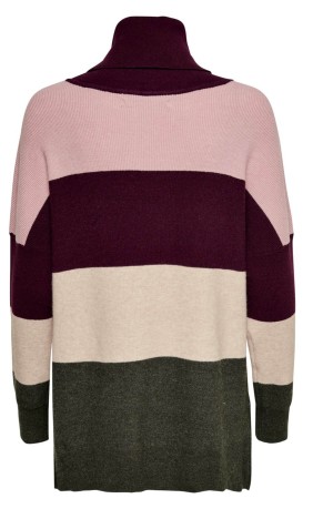 Sweater Woman Onlkaysa Front-Red-Green